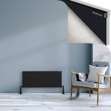 Radiva - Rio Dekoratif Alüminyum Radyatör 400x1204 Siyah