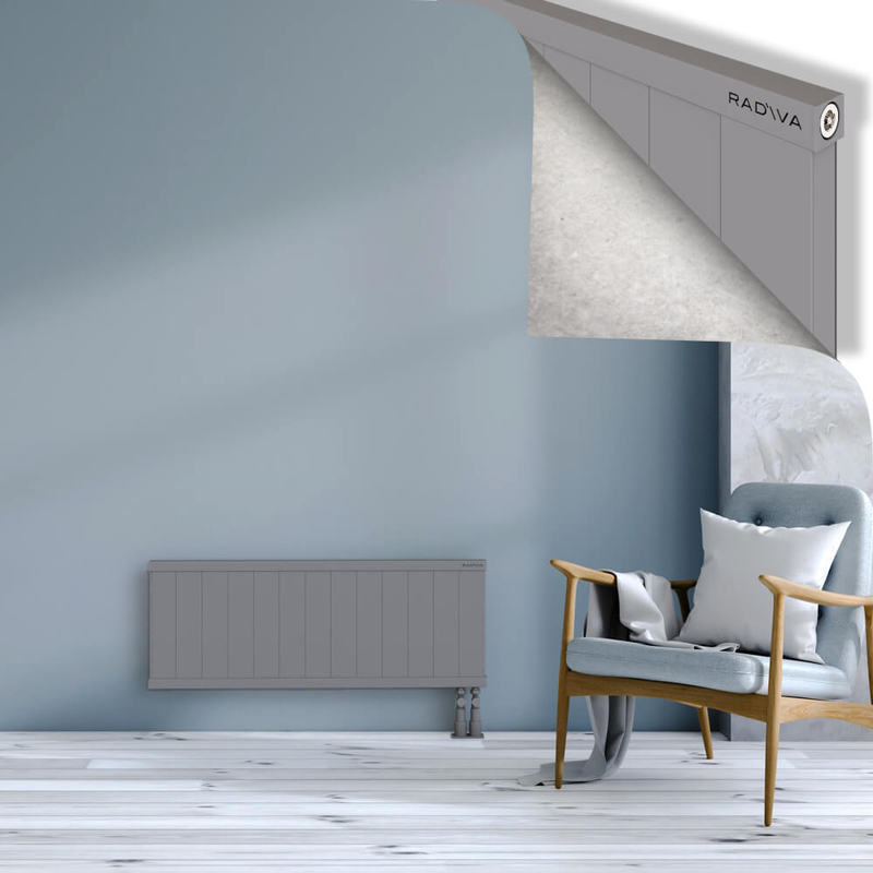 RIO Dekoratif Alüminyum Radyatör 400x1304 Gri
