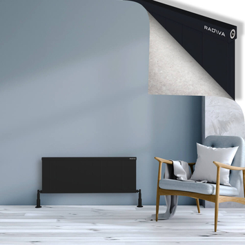 Radiva - Rio Dekoratif Alüminyum Radyatör 400x1304 Siyah