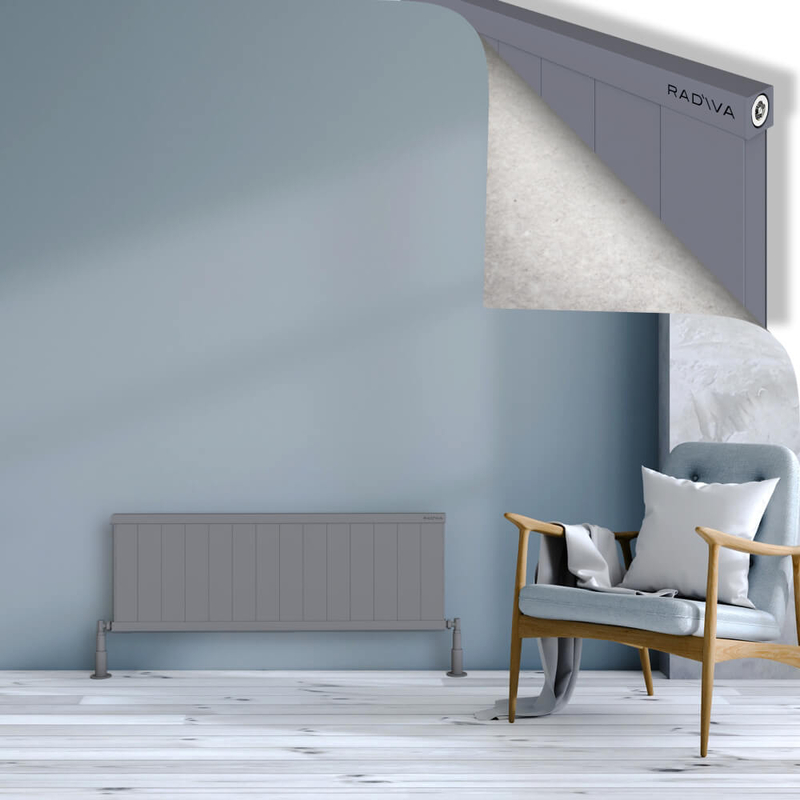 RIO Dekoratif Alüminyum Radyatör 400x1404 Gri