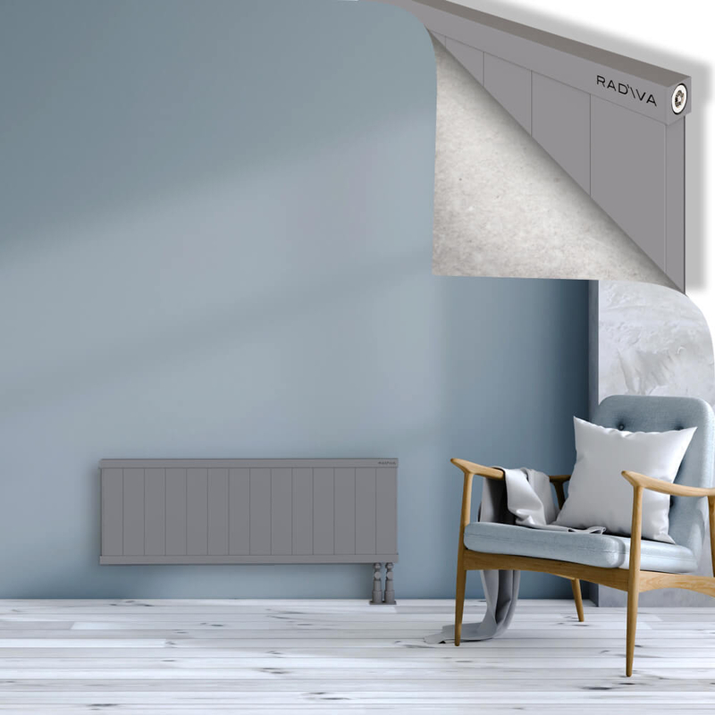 RIO Dekoratif Alüminyum Radyatör 400x1404 Gri
