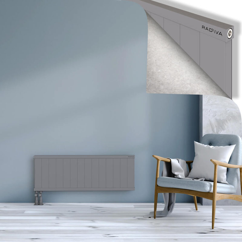 RIO Dekoratif Alüminyum Radyatör 400x1404 Gri