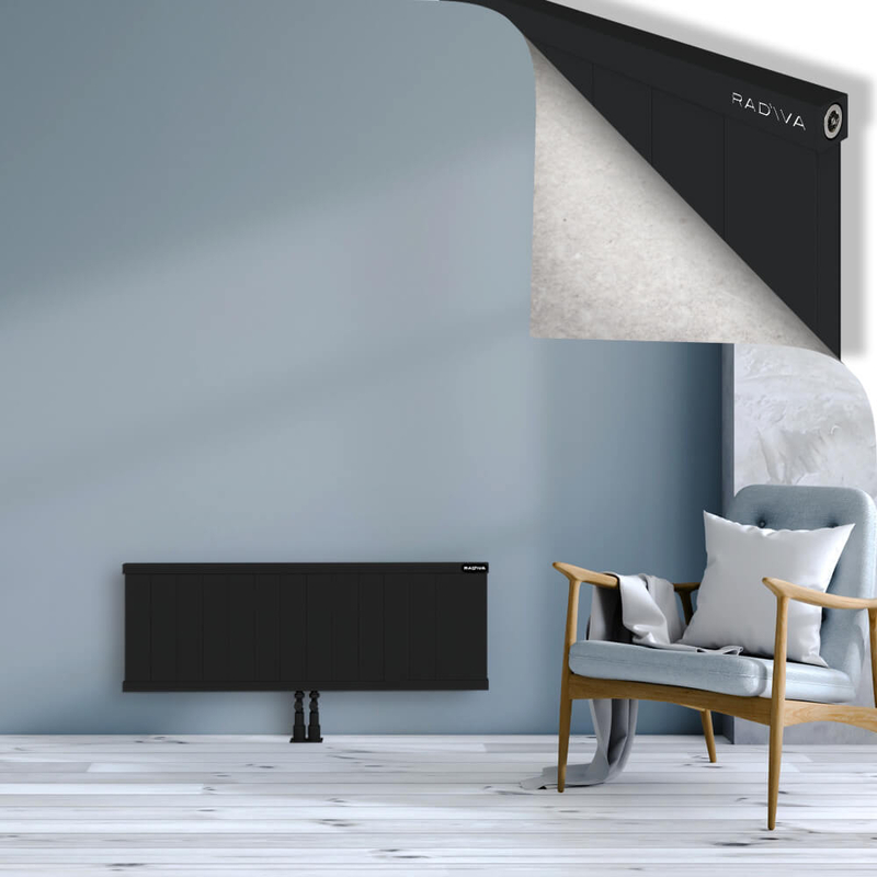 RIO Dekoratif Alüminyum Radyatör 400x1404 Siyah