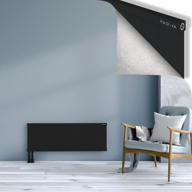 RIO Dekoratif Alüminyum Radyatör 400x1404 Siyah