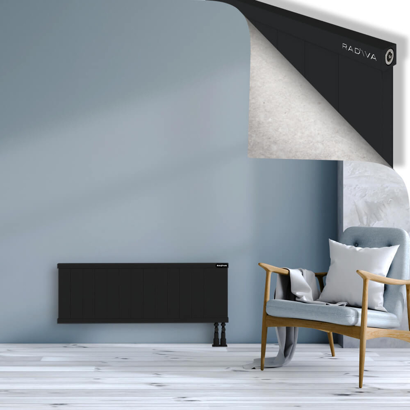 RIO Dekoratif Alüminyum Radyatör 400x1404 Siyah
