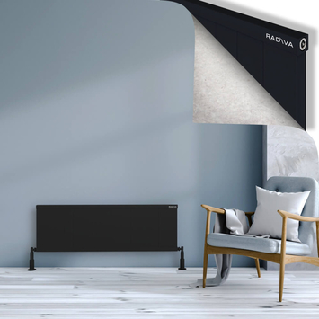 Radiva - Rio Dekoratif Alüminyum Radyatör 400x1504 Siyah
