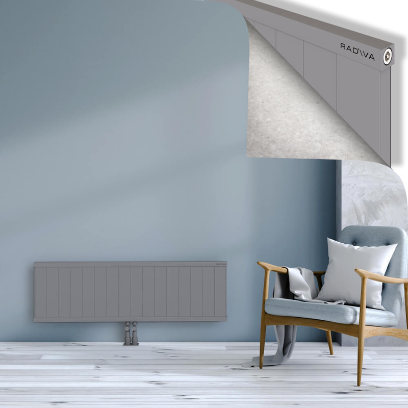 RIO Dekoratif Alüminyum Radyatör 400x1604 Gri