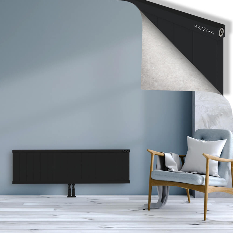 RIO Dekoratif Alüminyum Radyatör 400x1704 Siyah