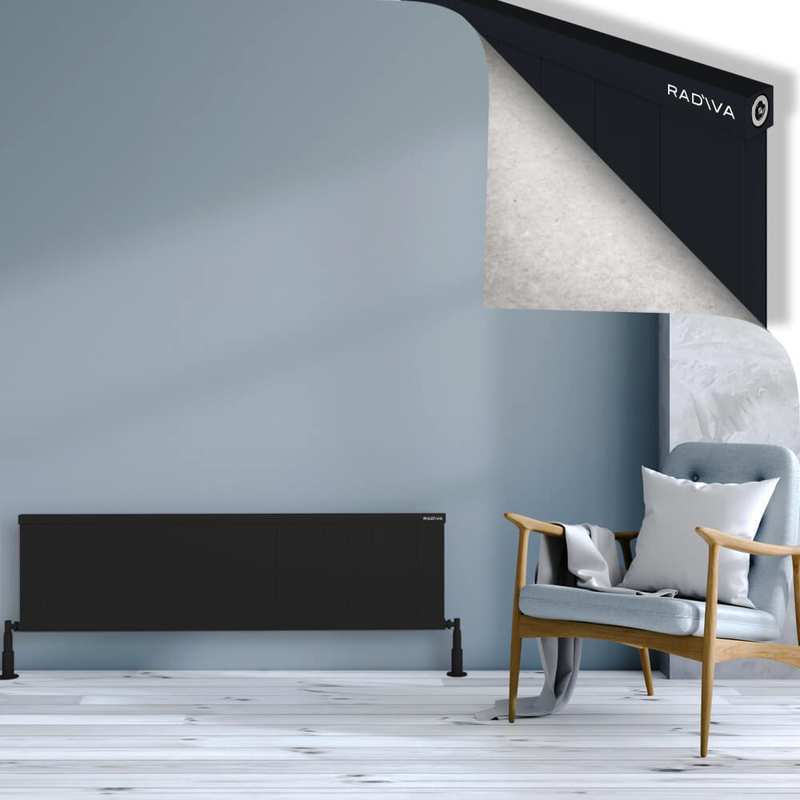 RIO Dekoratif Alüminyum Radyatör 400x1804 Siyah