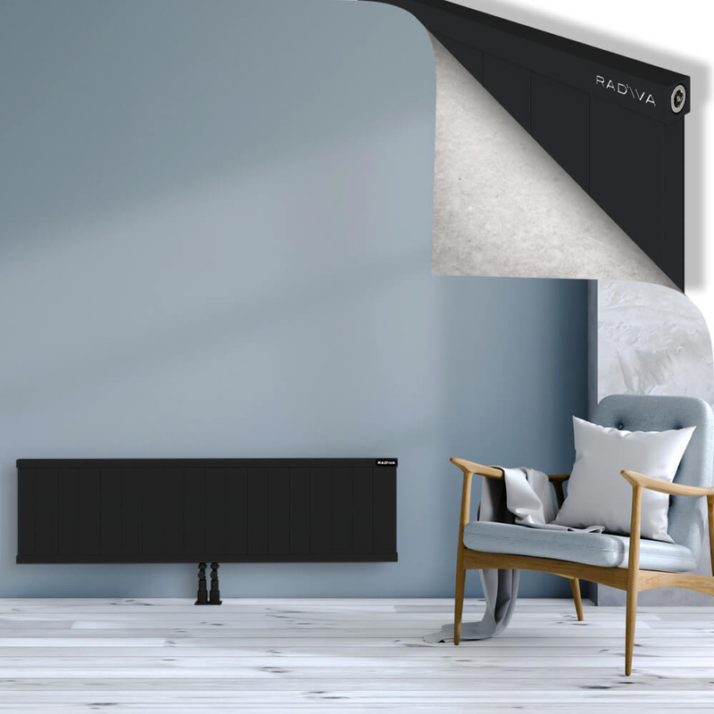 RIO Dekoratif Alüminyum Radyatör 400x1804 Siyah