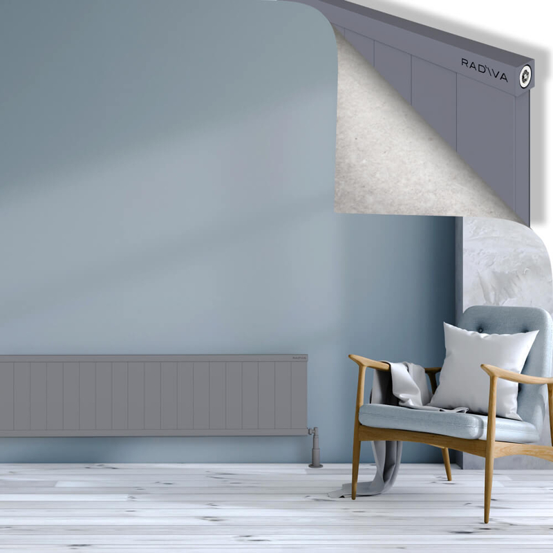 RIO Dekoratif Alüminyum Radyatör 400x2204 Gri