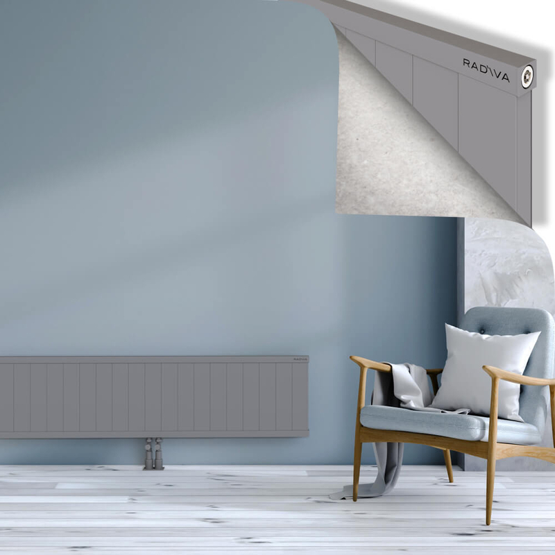 RIO Dekoratif Alüminyum Radyatör 400x2204 Gri