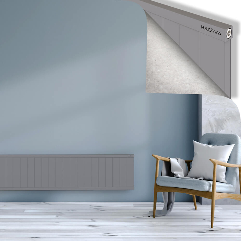RIO Dekoratif Alüminyum Radyatör 400x2204 Gri