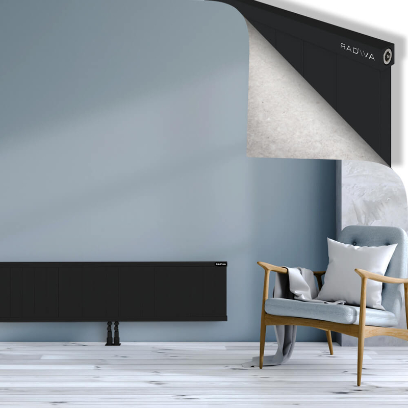 RIO Dekoratif Alüminyum Radyatör 400x2204 Siyah