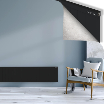 RIO Dekoratif Alüminyum Radyatör 400x2704 Siyah - Thumbnail