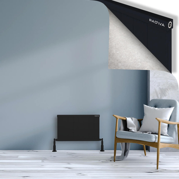 Radiva - Rio Dekoratif Alüminyum Radyatör 400x804 Siyah