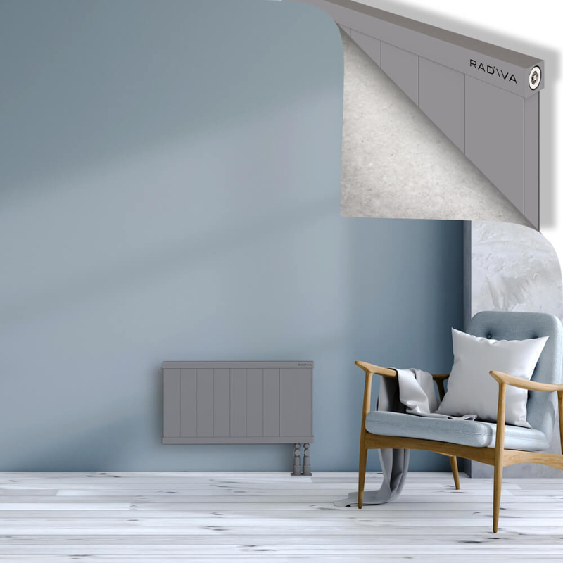 RIO Dekoratif Alüminyum Radyatör 400x904 Gri