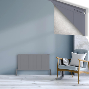 Radiva - Rio Dekoratif Alüminyum Radyatör 500x1204 Gri