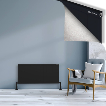Radiva - Rio Dekoratif Alüminyum Radyatör 500x1304 Siyah