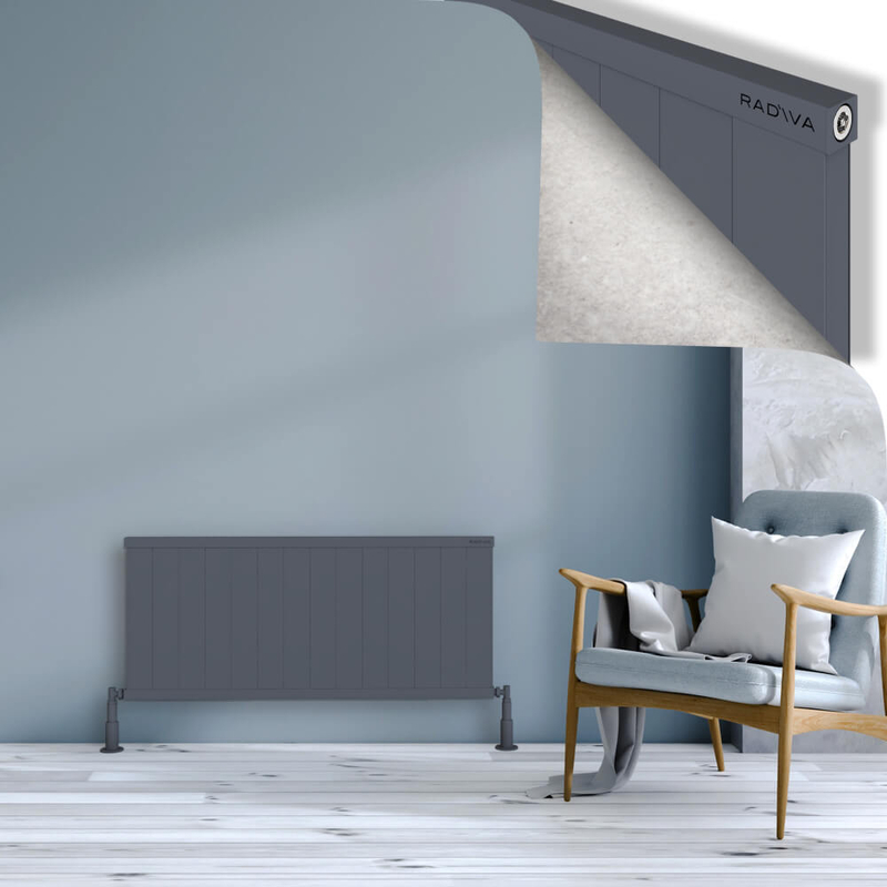 RIO Dekoratif Alüminyum Radyatör 500x1404 Antrasit