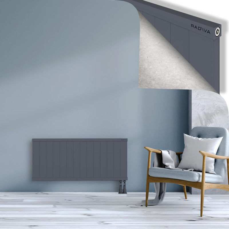 RIO Dekoratif Alüminyum Radyatör 500x1404 Antrasit