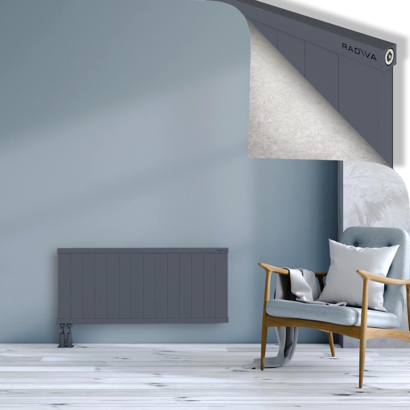 RIO Dekoratif Alüminyum Radyatör 500x1404 Antrasit