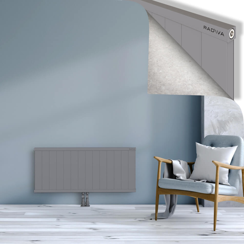 RIO Dekoratif Alüminyum Radyatör 500x1404 Gri