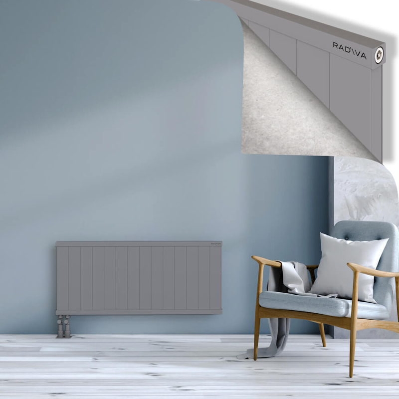 RIO Dekoratif Alüminyum Radyatör 500x1404 Gri