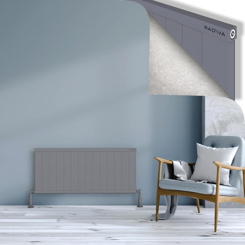 RIO Dekoratif Alüminyum Radyatör 500x1404 Gri