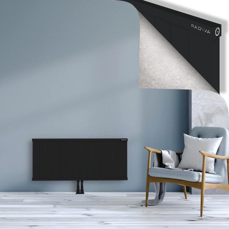 RIO Dekoratif Alüminyum Radyatör 500x1404 Siyah