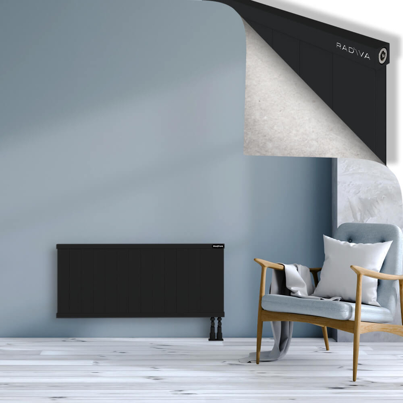 RIO Dekoratif Alüminyum Radyatör 500x1404 Siyah