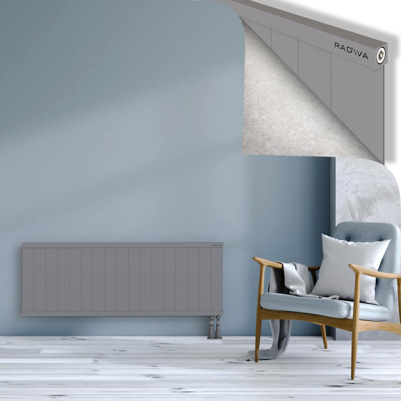 RIO Dekoratif Alüminyum Radyatör 500x1704 Gri