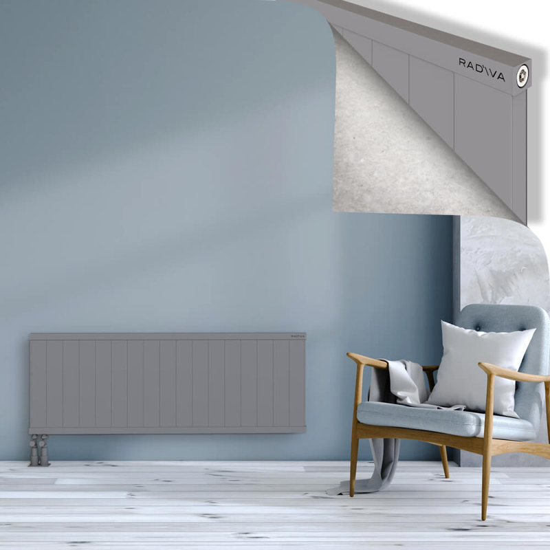 RIO Dekoratif Alüminyum Radyatör 500x1704 Gri