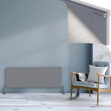 Radiva - Rio Dekoratif Alüminyum Radyatör 500x1704 Gri