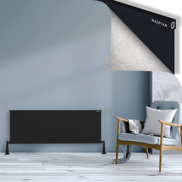 Radiva - Rio Dekoratif Alüminyum Radyatör 500x1704 Siyah