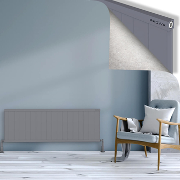 Radiva - Rio Dekoratif Alüminyum Radyatör 500x1804 Gri