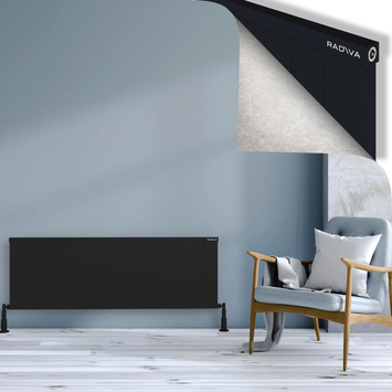 Radiva - Rio Dekoratif Alüminyum Radyatör 500x1804 Siyah