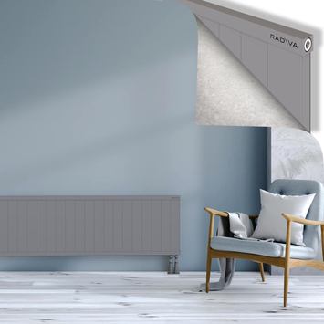 RIO Dekoratif Alüminyum Radyatör 500x2104 Gri - Thumbnail