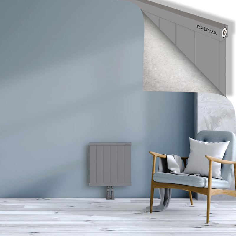 RIO Dekoratif Alüminyum Radyatör 500x604 Gri