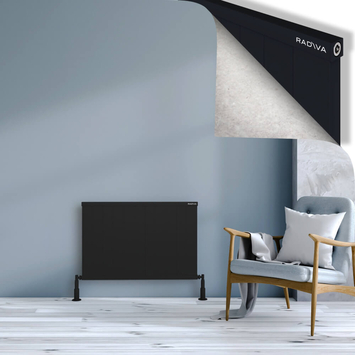 Radiva - Rio Dekoratif Alüminyum Radyatör 600x1104 Siyah