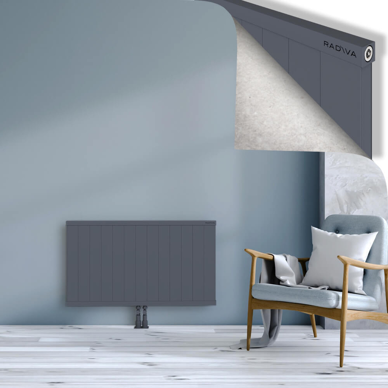 RIO Dekoratif Alüminyum Radyatör 600x1304 Antrasit