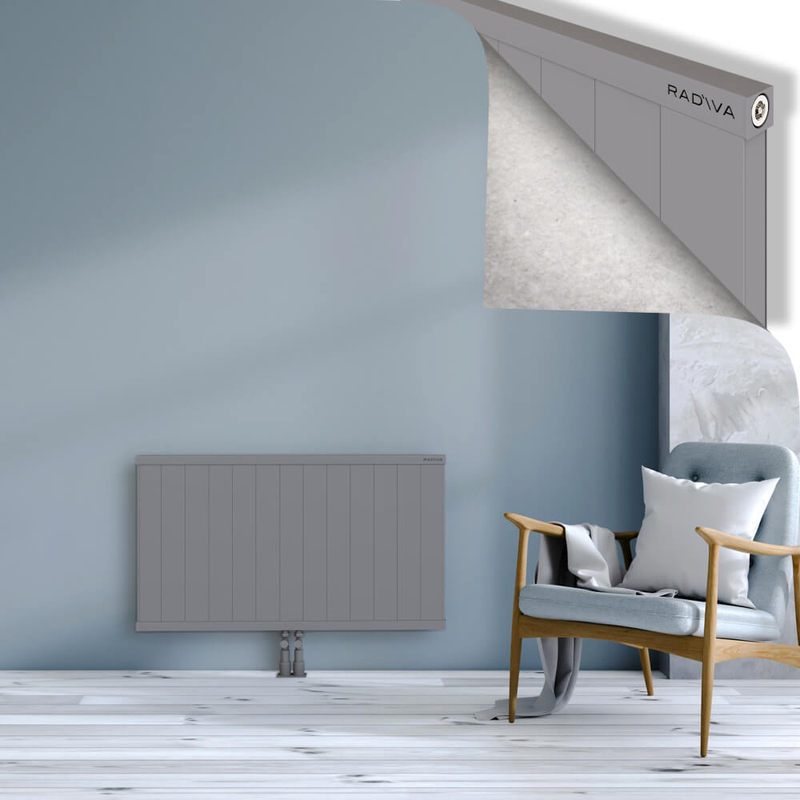RIO Dekoratif Alüminyum Radyatör 600x1304 Gri