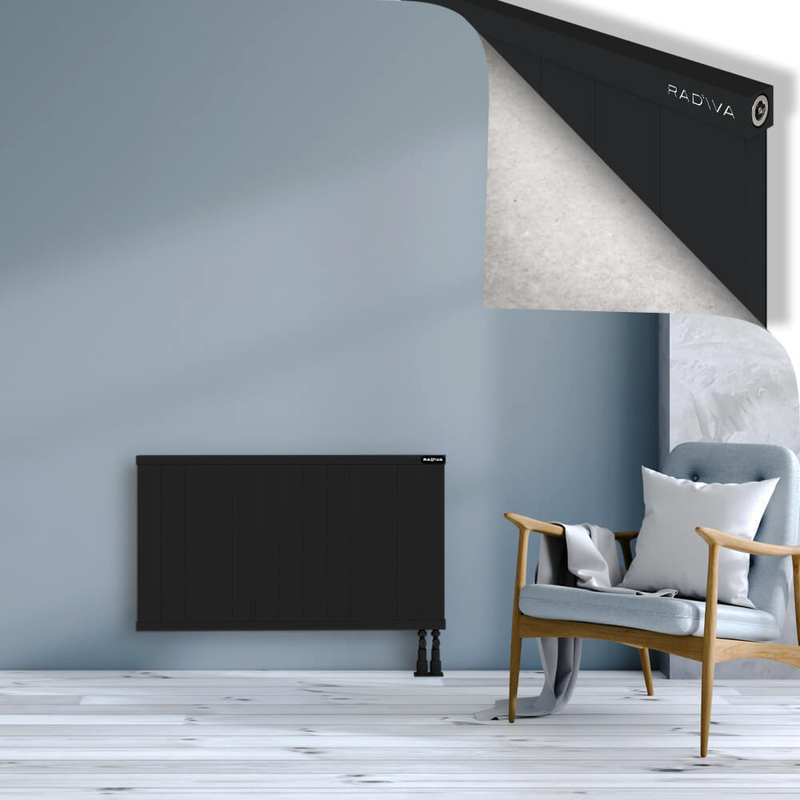 RIO Dekoratif Alüminyum Radyatör 600x1304 Siyah