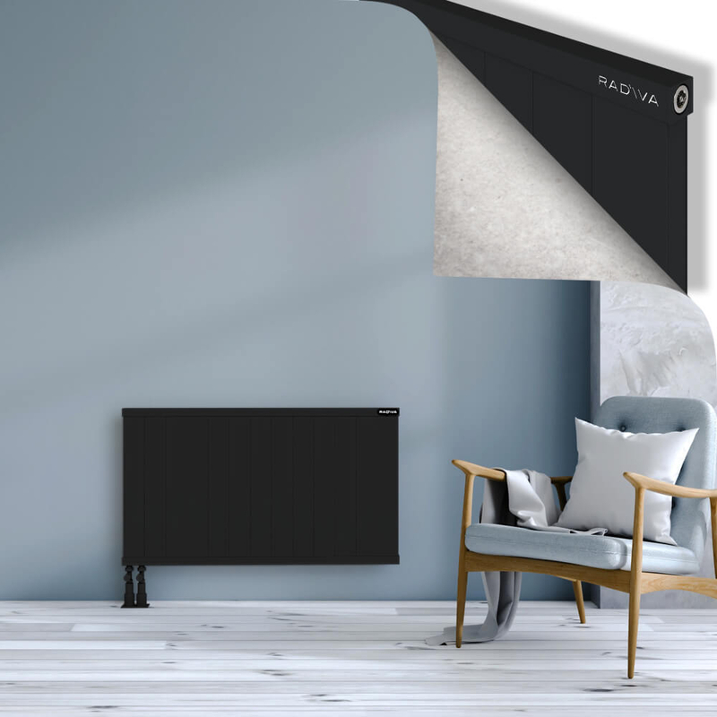 RIO Dekoratif Alüminyum Radyatör 600x1304 Siyah
