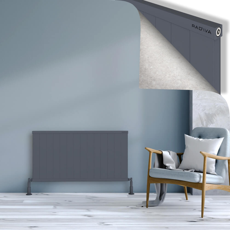 RIO Dekoratif Alüminyum Radyatör 600x1404 Antrasit