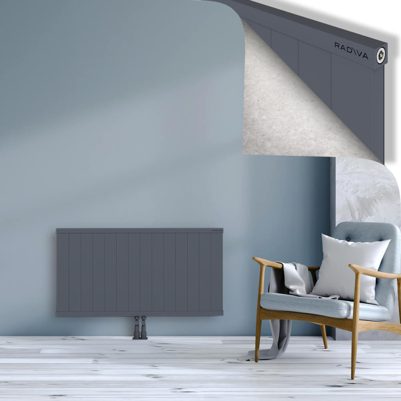 RIO Dekoratif Alüminyum Radyatör 600x1404 Antrasit