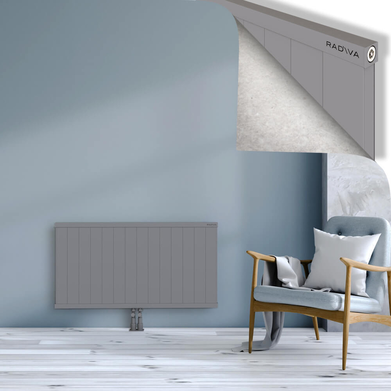 RIO Dekoratif Alüminyum Radyatör 600x1404 Gri
