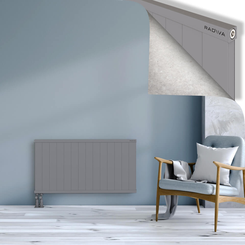 RIO Dekoratif Alüminyum Radyatör 600x1404 Gri