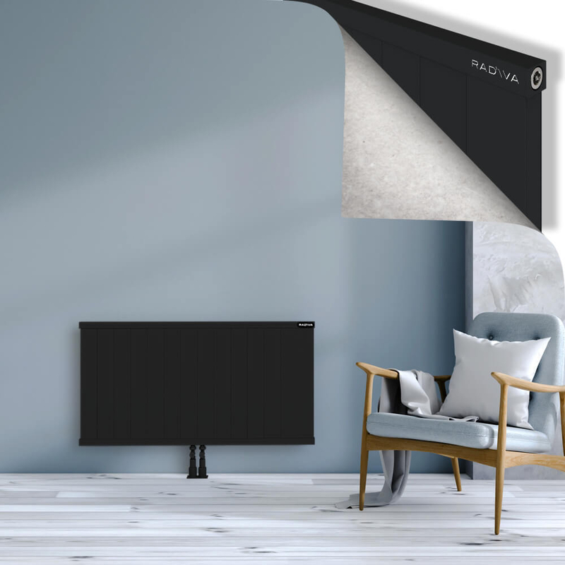 RIO Dekoratif Alüminyum Radyatör 600x1404 Siyah