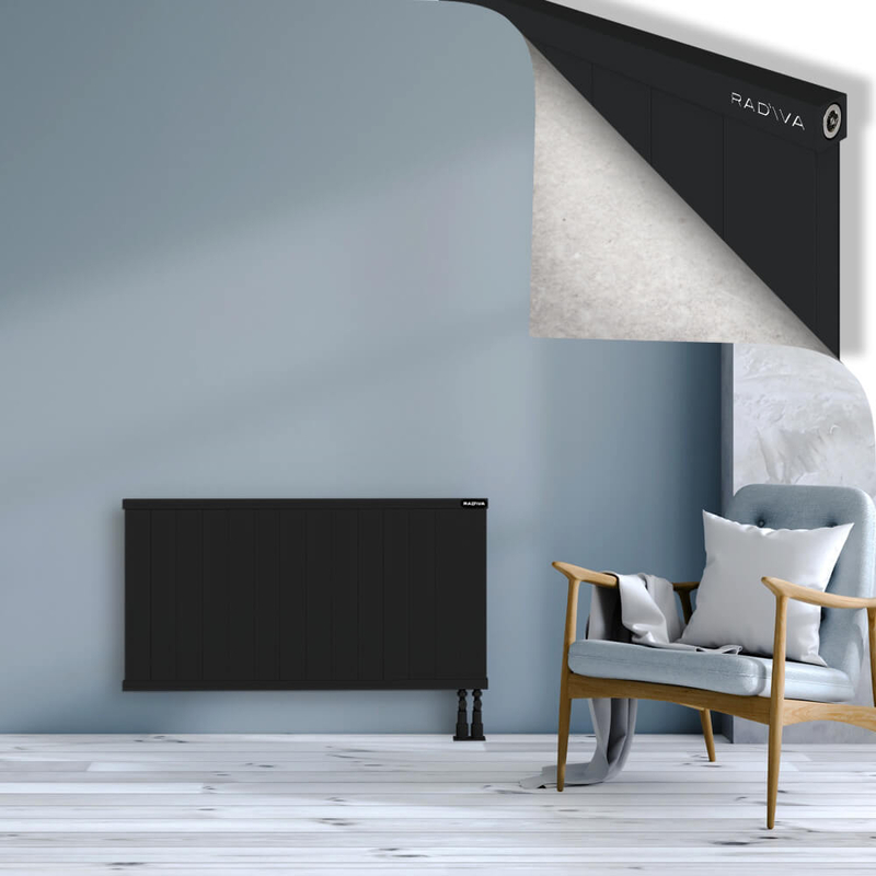 RIO Dekoratif Alüminyum Radyatör 600x1404 Siyah
